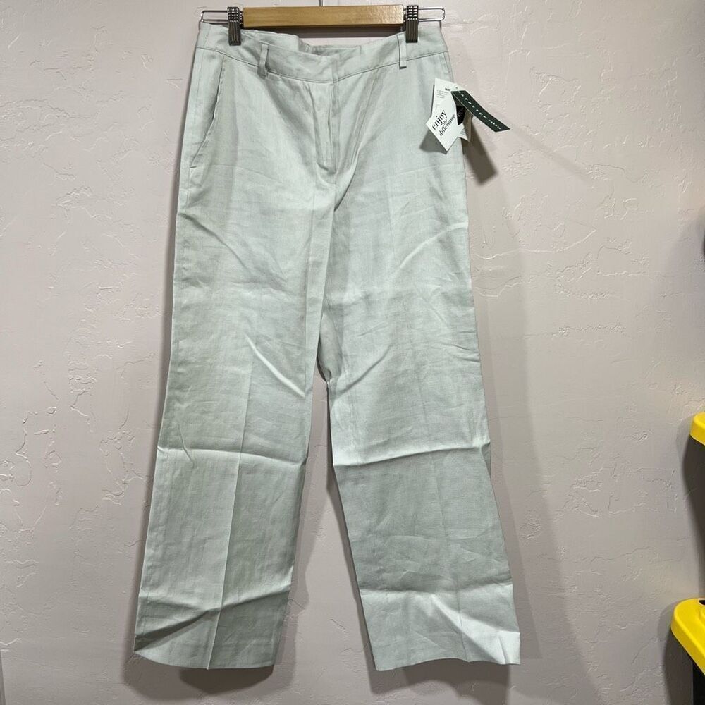 Lauren Ralph Lauren  Womens Cream Linen Pants Size 6